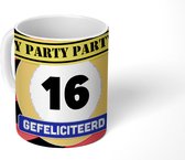 Mok - Koffiemok - Jubileum - Sweet 16 - Feest - Mokken - 350 ML - Beker - Koffiemokken - Theemok