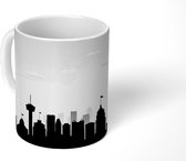 Mok - tekening van de horizon van San Antonio - zwart wit - 350 ML - Beker