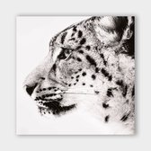 Poster Light Leopard - Plexiglas - 50x50 cm - Meerdere Afmetingen & Prijzen | Wanddecoratie - Interieur - Art - Wonen - Schilderij - Kunst