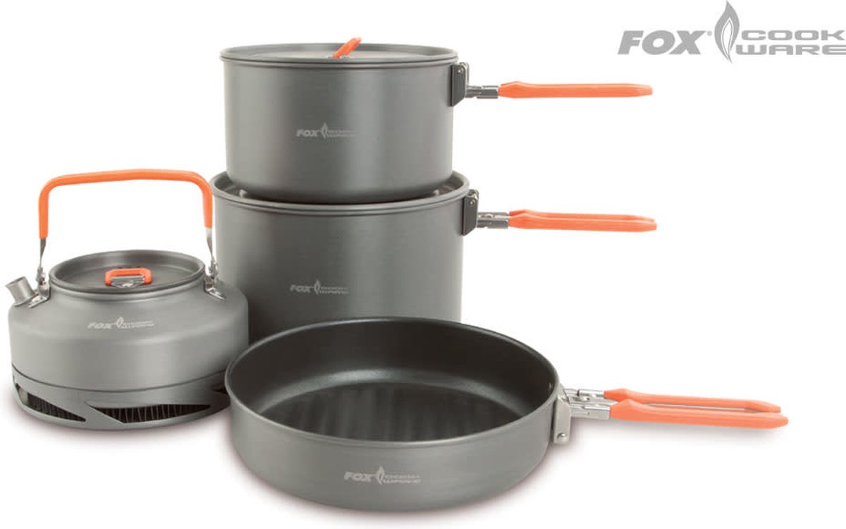 Fox Cookware - Pannenset - 3 delig - Oranje