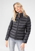 DEELUXE Fijne puffer coat met opstaande kraag LALIE Black