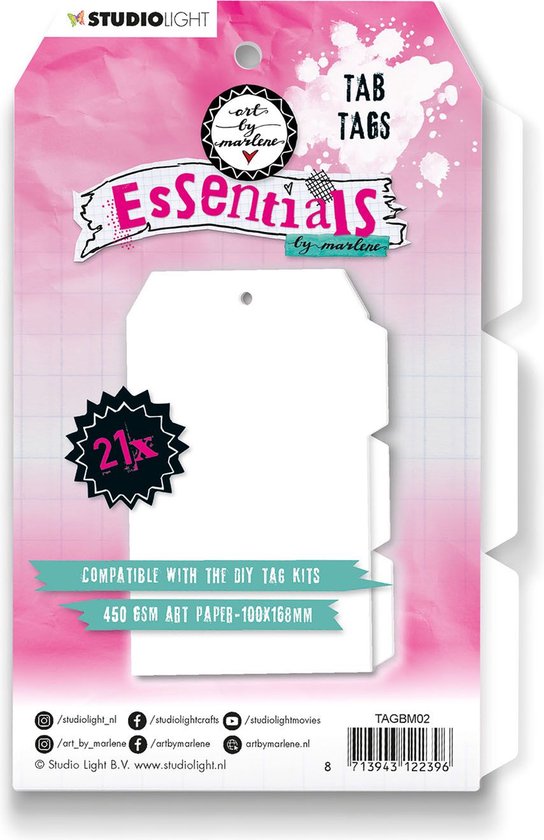 Studio Light Tag Tabs Watercolor 450 gr Essentials nr. 2