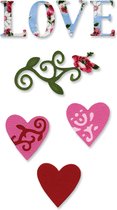 Sizzix Sizzlits Snijmal Set - Love Set - 3 stuks