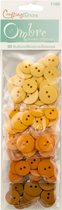 Knopen - Oranje - Buttons ombre x90 assortment orange