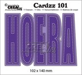 Crealies Cardzz - Nederlandse snijmallen - no.101 "Hoera"