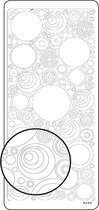 Vaessen Creative Sticker - 10x23cm - 10st - goud Cirkels