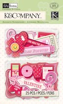 K&Company valentine icon layeRood accents
