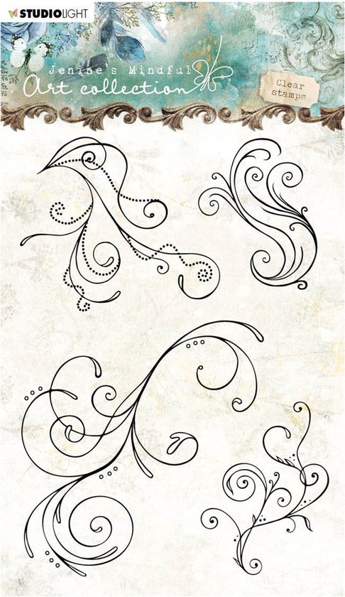 Stempel - Clear stamp - Studio Light - A6 Jenine's mindful art nr.02 | bol