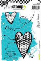 Carabelle Studio -cling stamp A6 ecoute ton coeur