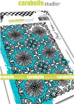 Carabelle Studio Cling stamp - A6 blooms and circles pattern