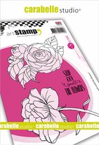 Carabelle Studio Cling stamp - A6 stop and smell the flowers