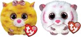 Ty - Knuffel - Teeny Puffies - Tabitha Cat & Tabor Tiger