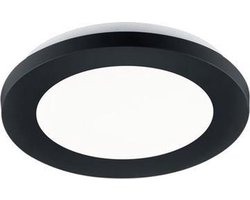 REALITY CAMILLUS - Plafondlamp - Zwart mat - incl. 1x SMD 9W - Badkamerverlichting - IP44