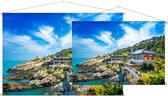 Boeddhistische tempel Haedong Yonggungsa in Busan - Foto op Textielposter - 120 x 80 cm