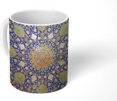 Mok - Cirkel - Plafond - Blauw - 350 ML - Beker