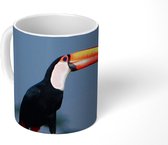 Mok - Reuzentoekan op een houten hek - 350 ML - Beker