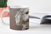 Mok - Koffiemok - Maltezer honden portret - Mokken - 350 ML - Beker - Koffiemokken - Theemok