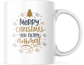 Kerst Mok met tekst: Merry christmas you filthy animal | Kerst Decoratie | Kerst Versiering | Grappige Cadeaus | Koffiemok | Koffiebeker | Theemok | Theebeker