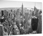 Het Empire Stat Building in de skyling van New York CIty - Foto op Plexiglas - 90 x 60 cm