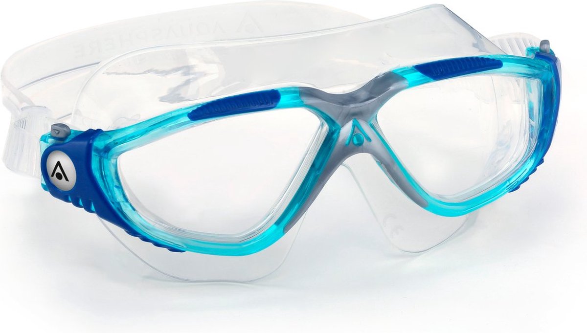 Aquasphere Vista - Zwembril - Volwassenen - Clear Lens - Aqua/Blauw