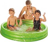 opblaaszwembad junior 122 x 23 cm PVC transparant/groen