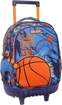 trolley rugzak Slam Dunk 34 x 45 cm polyester blauw