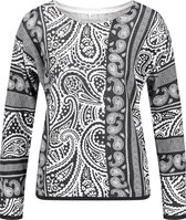 GERRY WEBER Dames Trui met paisleymotief, organic cotton