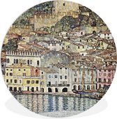 WallCircle - Wandcirkel ⌀ 150 - Landscape - Gustav Klimt - Ronde schilderijen woonkamer - Wandbord rond - Muurdecoratie cirkel - Kamer decoratie binnen - Wanddecoratie muurcirkel - Woonaccessoires