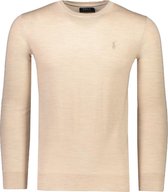 Polo Ralph Lauren  Trui Beige Beige Aansluitend - Maat XXL - Heren - Herfst/Winter Collectie - Wol
