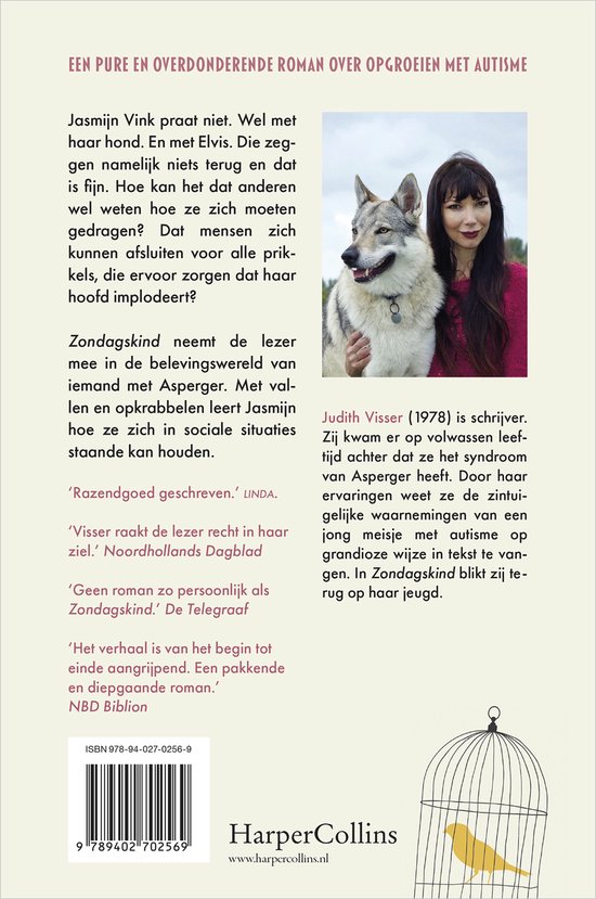 Zondagskind - Roman over opgroeien met autisme - Jasmijn Vink boek