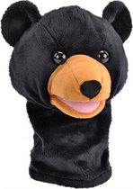 handpop Beer junior 23 cm pluche zwart
