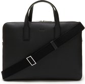 BOSS Crosstown Heren Laptoptas Leer - zwart