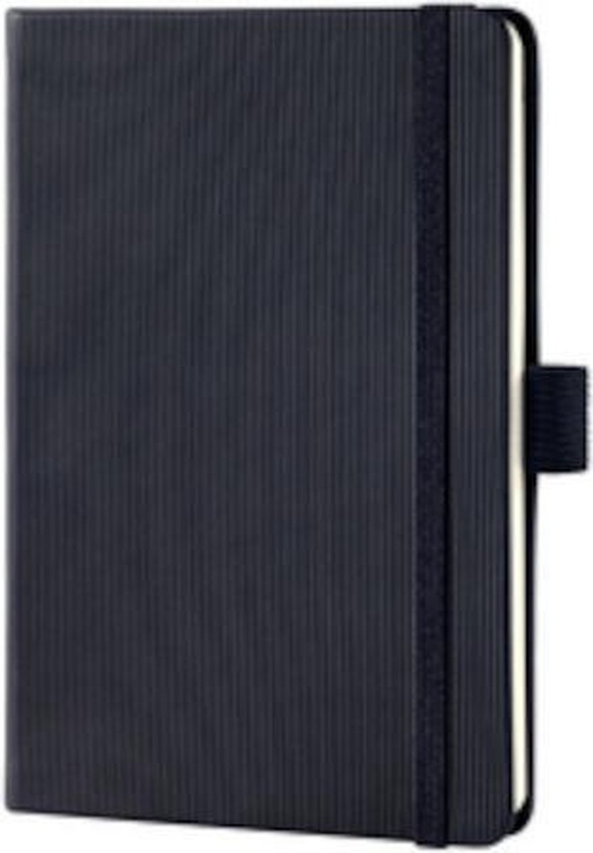 Sigel notitieboek Conceptum Pure A6 zwart hardcover 194 pagina's lijn 80 grams papier