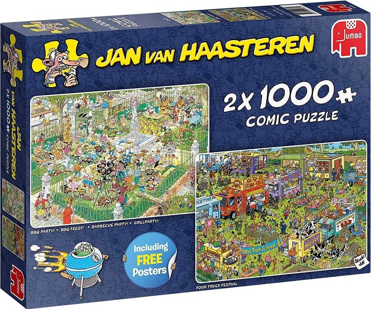 Jan van Haasteren Eetfestijn 2-in-1 puzzel - 2 x 1000 stukjes