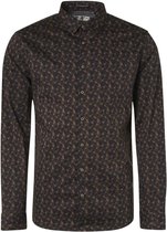 NO-EXCESS Overhemd Shirt Stretch Allover Print Responsible Choise 12430902 Night 078 Mannen Maat - L