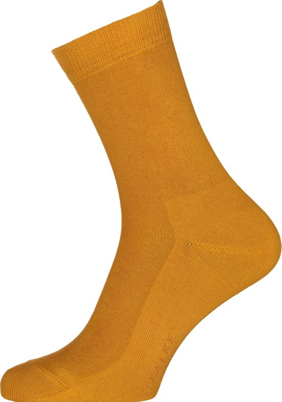 FALKE Family damessokken - katoen - okergeel (amber) - Maat: 39-42