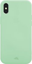 xoxo Wildhearts siliconen hoesje geschikt voor iPhone X / iPhone XS - Groen gekleurd hoesje - Pantone kleur - Backcover - verkrijgbaar in verschillende kleuren - Groen