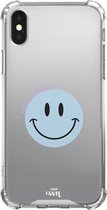 xoxo Wildhearts case voor iPhone XS - Smiley Blue - xoxo Wildhearts Mirror Cases