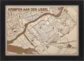 Decoratief Beeld - Houten Van Krimpen Aan Den Ijssel - Hout - Bekroned - Bruin - 21 X 30 Cm