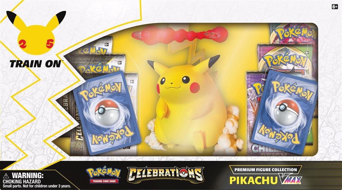 zoete smaak Secretaris Publicatie Pokémon Celebrations Premium Figure Collection Pikachu VMAX - Pokémon  Kaarten | Games | bol.com