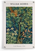 Walljar - William Morris - Cock Pheasant - Muurdecoratie - Plexiglas schilderij