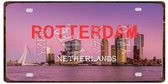 Retro Muur Decoratie uit Metaal Rotterdam 30x15CM DC-1319