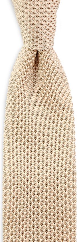 Sir Redman - cravate tricot - champagne - polyester