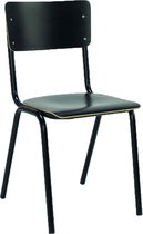RoomForTheNew stoel 088 - eetkamer stoel - kantinestoel - stoel - chair - stoelen - eetkamer stoelen - kantine stoelen - bruine stoel - stoel wit