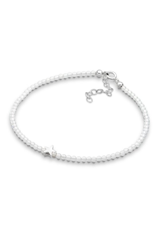 Elli Ladies Bracelets Pendentif étoile pour femme avec cristaux de montagne et Perles de Verres en Argent sterling 925