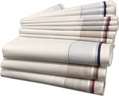 JEMIDI Herenzakdoeken 100% katoen - 40 x 40 cm - In verschillende kleuren - Set van 12 - Herbruikbare zakdoeken voor volwassenen