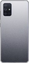 Geschikt voor Samsung Galaxy A51 5G hoesje - Aluminium print - Metaal - Grijs - Siliconen Telefoonhoesje