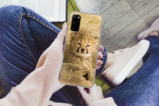 Coque Samsung Galaxy S20 - Cheeta - Jeune - Herbe - Siliconen