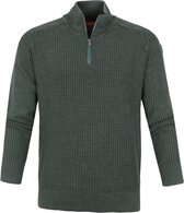 NZA Tinwald Pullover Half Zip Donkergroen - maat L