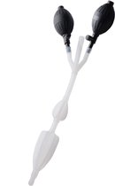 Silicone Anal Catheter With Bulbs - Intimate Douche